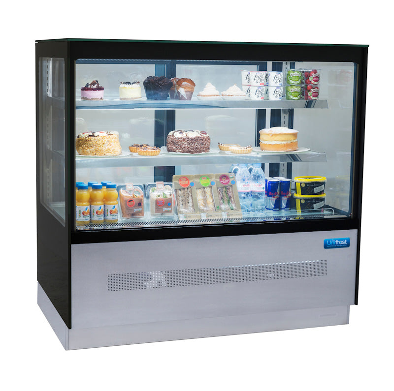 UNIFROST SDV120S STRAIGHT GLASS DISPLAY FRIDGE 1200MM