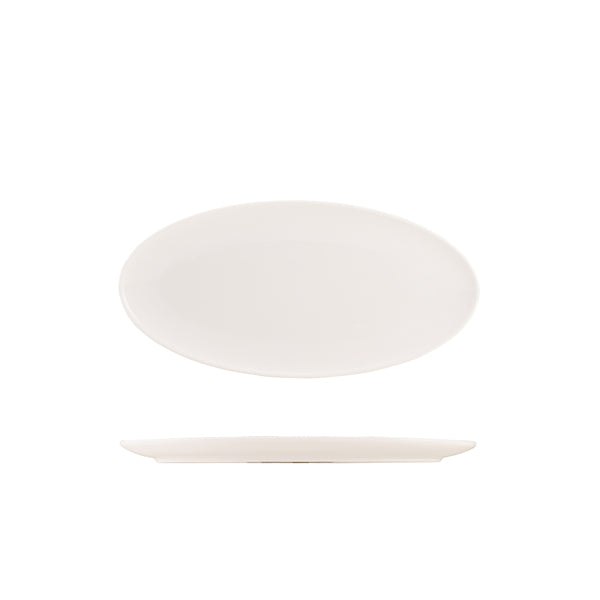 Genware Porcelain Narrow Oval Plate 30cm/ 11.5"