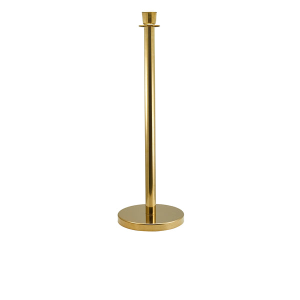 Genware Brass Plated Barrier Post