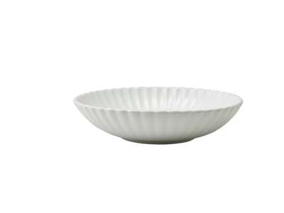 Incise Porcelain Scalloped Coupe Bowl 20cm