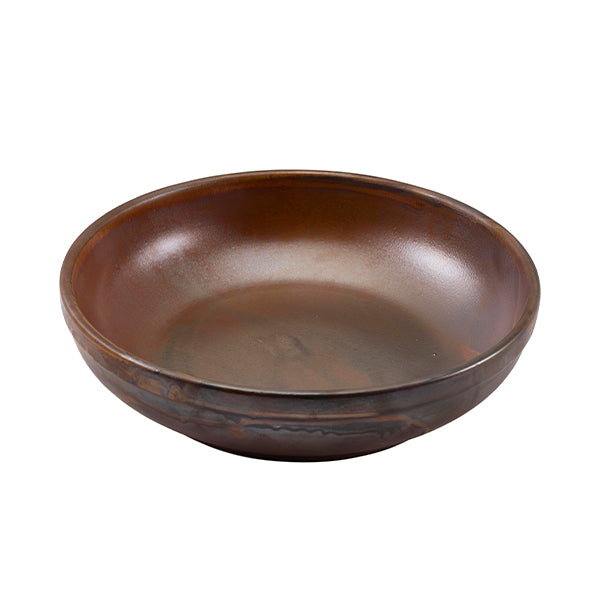 Terra Porcelain Rustic Copper Coupe Bowl 23cm