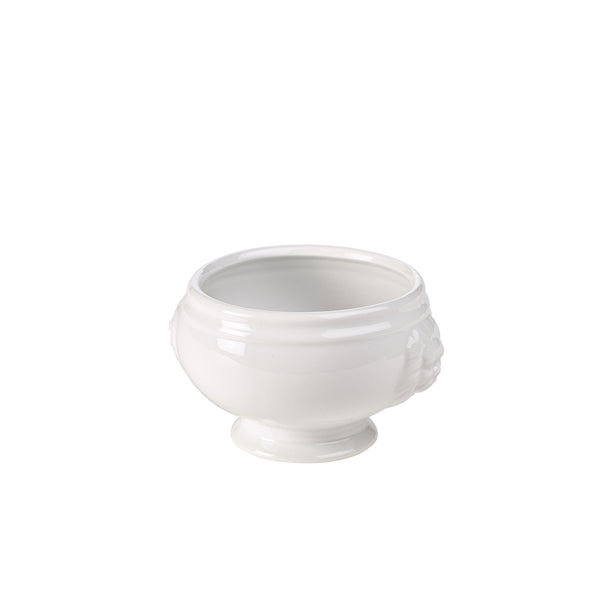 Genware Porcelain Lion Head Soup Bowl 40cl/ 14oz