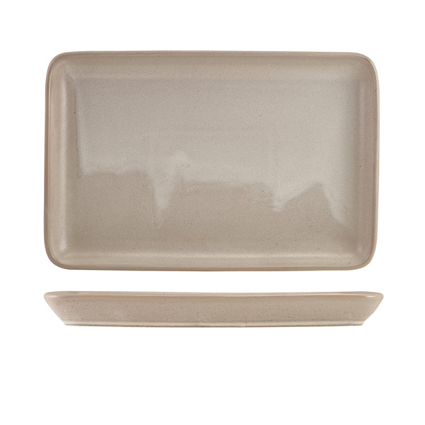 Antigo Porcelain Cinza Rectangular Platter 30 x 20cm