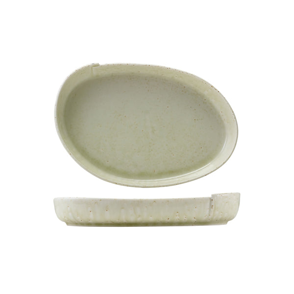Kozo Porcelain Shiro Oval Plate 28cm