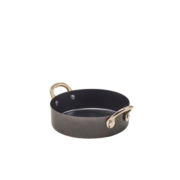 GenWare Black Vintage Steel Mini Casserole Dish 12.25 x 3.5cm