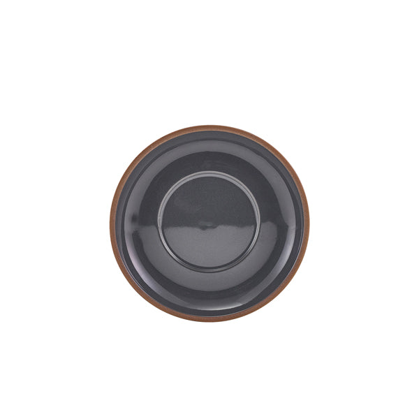 GenWare Kava Dark Grey Stoneware Saucer 16cm