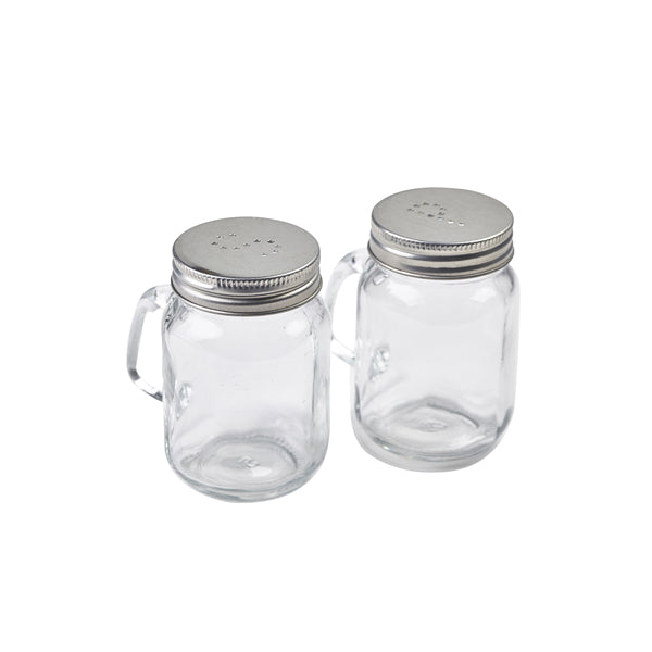Mason Jar Salt & Pepper Shaker Set