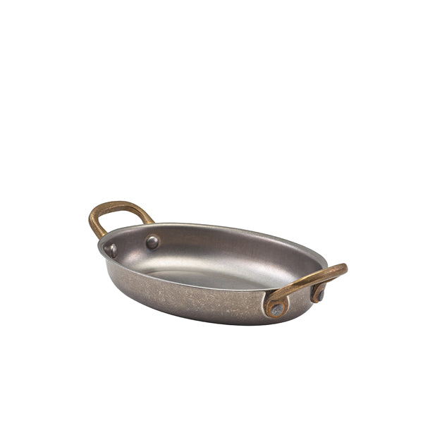 GenWare Vintage Steel Oval Dish 16.5 x 12.5cm