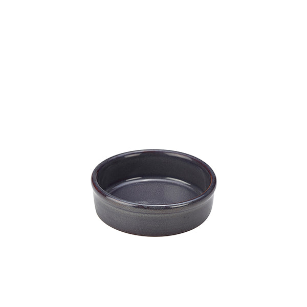Rustic Stoneware Blue Tapas Dish 10cm