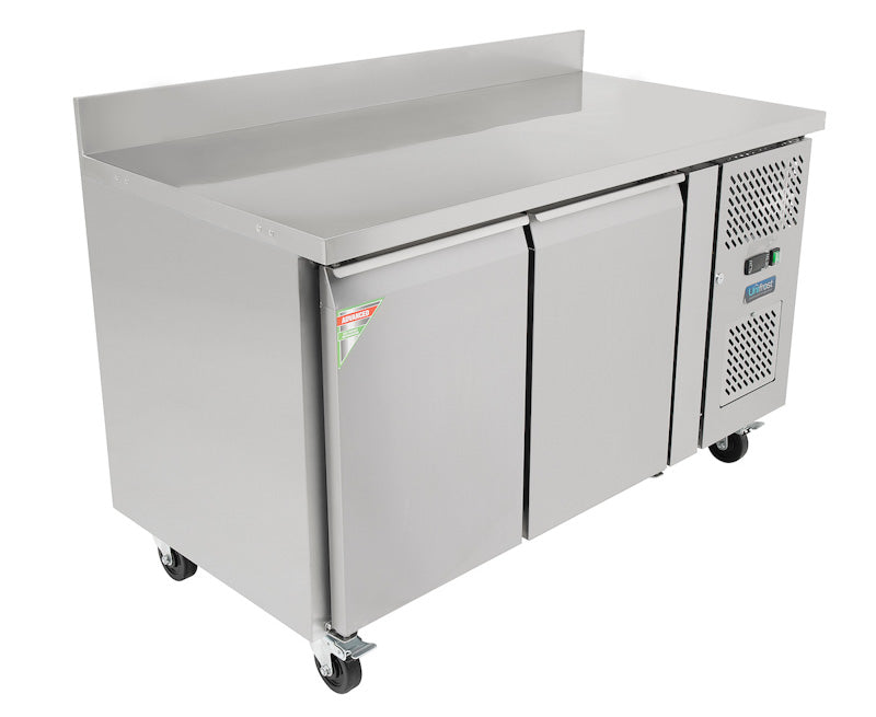 UNIFROST CR1360G 2 DOOR COUNTER REFRIGERATOR WITH UPSTAND