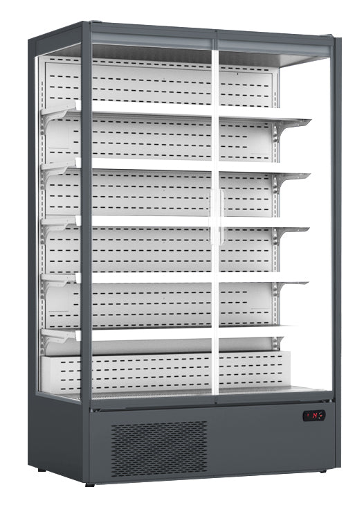 UNIFROST FDR3 FRAMELESS MULTIDECK 3 HINGED DOORS ON CASTORS 1875*740*2010 5 SHELF