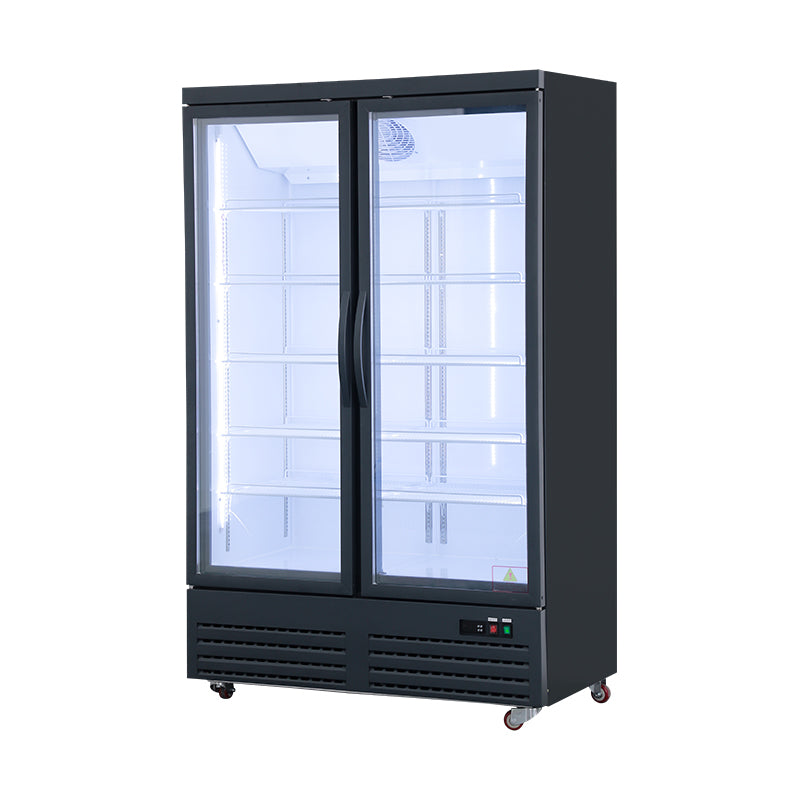 UNIFROST HVF22B SINGLE GLASS DOOR DISPLAY FREEZER 5 SHELVES 1250*720*2045 GRAPHITE BLUE