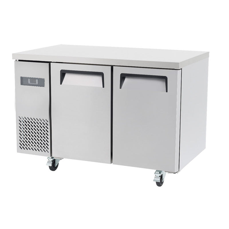 ATOSA R-YPF9022GR 2 DOOR COUNTER FRIDGE 1200MM FLAT TOP