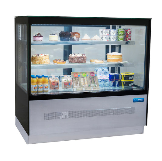 UNIFROST SDV120S STRAIGHT GLASS DISPLAY FRIDGE 1200MM