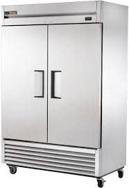 True Large 2 Door Steel Fridge