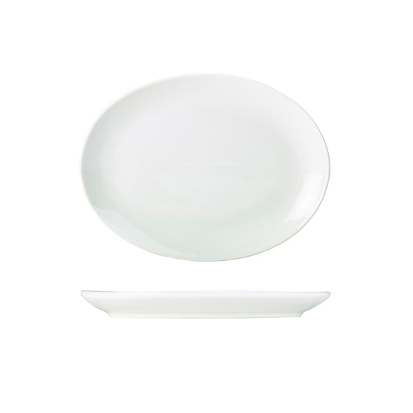 Genware Porcelain Oval Plate 28cm/ 11"