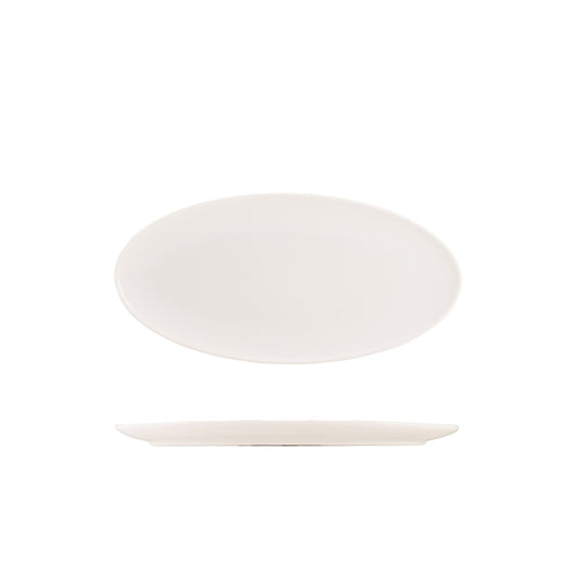 Genware Porcelain Narrow Oval Plate 30cm/ 11.5"
