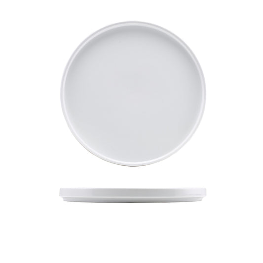 Genware Porcelain Low Presentation Plate 25cm/ 9.75"
