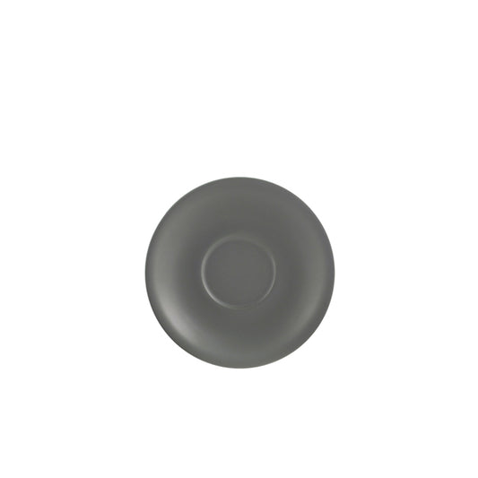 Genware Porcelain Matt Grey Saucer 13.5cm/ 5.25"