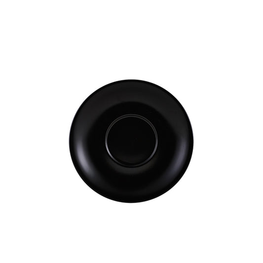 Genware Porcelain Matt Black Saucer 16cm/ 6.25"