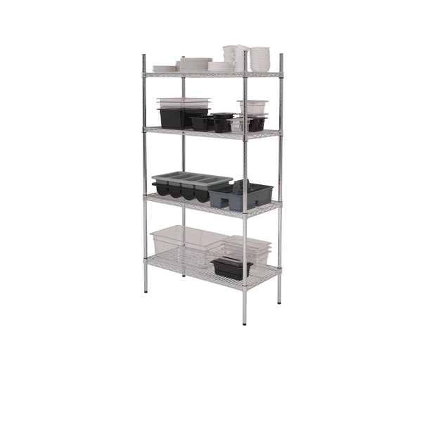 GenWare 4 Tier Wire Racking 122 x 45 x 183cm