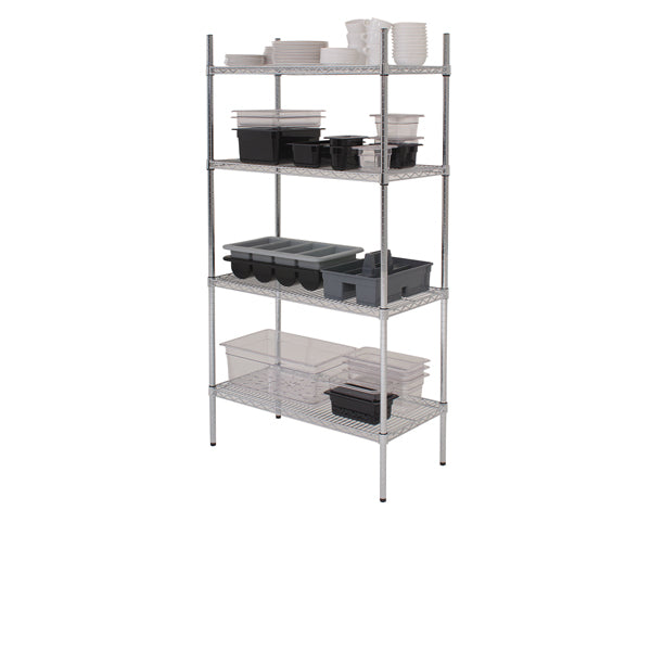 GenWare 4 Tier Wire Racking 183 x 45 x 183cm