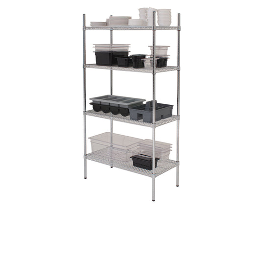 GenWare 4 Tier Wire Racking 183 x 45 x 183cm