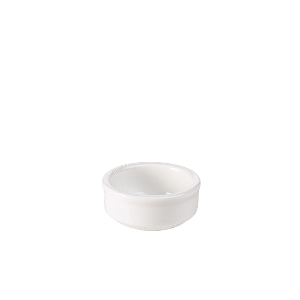 Genware Porcelain Mustard/ Butter/ Sauce Dish 6cm/ 2.25"