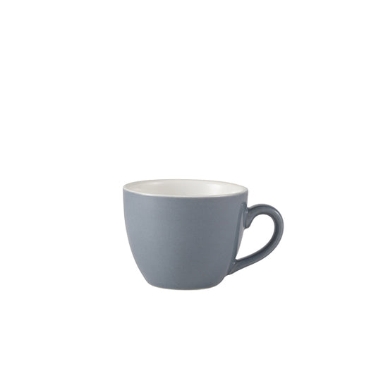 Genware Porcelain Grey Bowl Shaped Cup 9cl/ 3oz