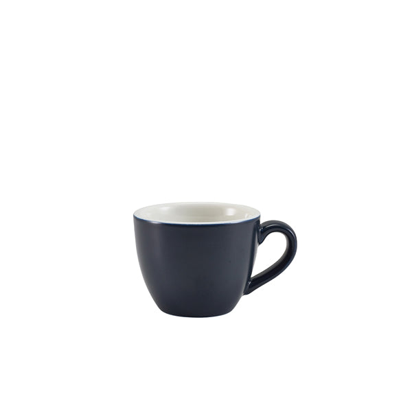 GenWare Porcelain Matt Blue Bowl Shaped Cup 9cl/ 3oz