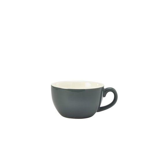 Genware Porcelain Grey Bowl Shaped Cup 17.5cl/ 6oz
