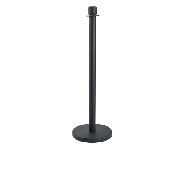 Genware Black Barrier Post