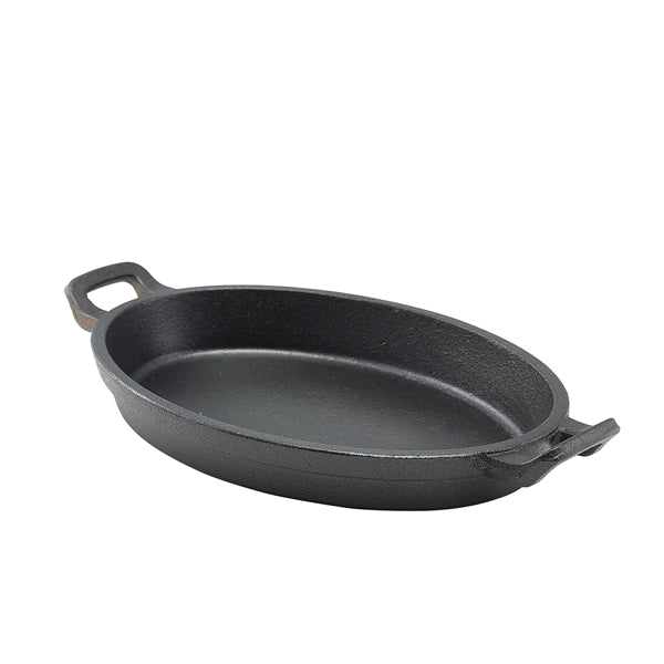 Cast Iron Oval Eared Dish 24 x 17.3 x 3.4cm