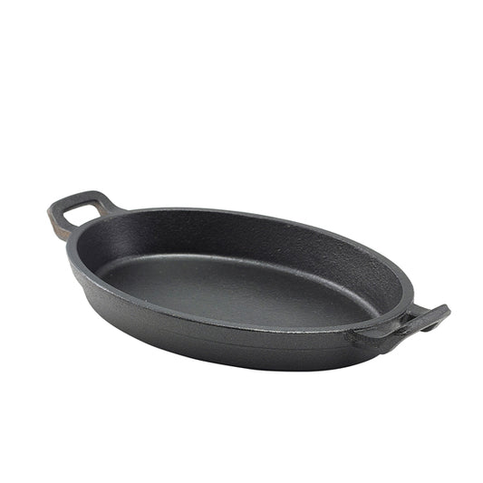 Cast Iron Oval Eared Dish 24 x 17.3 x 3.4cm