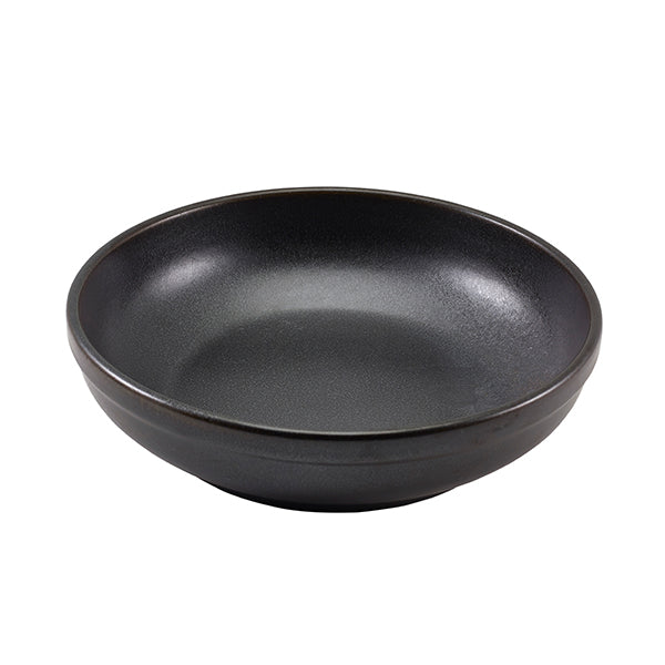 Terra Porcelain Black Coupe Bowl 23cm