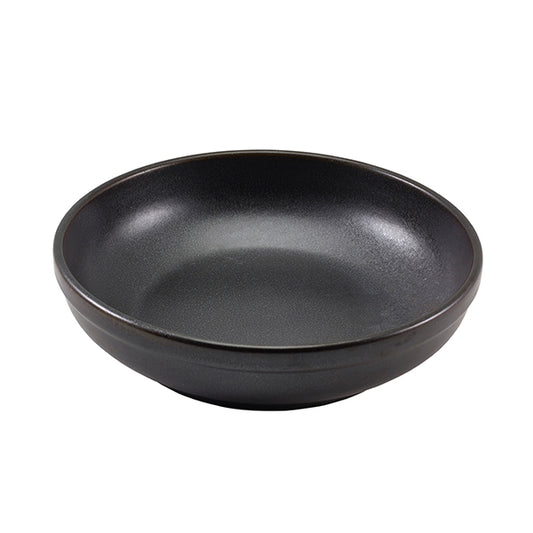 Terra Porcelain Black Coupe Bowl 23cm