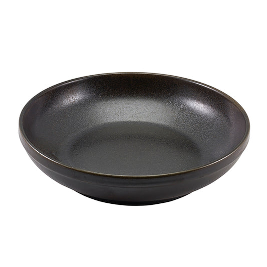Terra Porcelain Black Coupe Bowl 27.5cm
