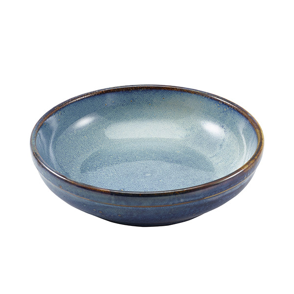Terra Porcelain Aqua Blue Coupe Bowl 23cm