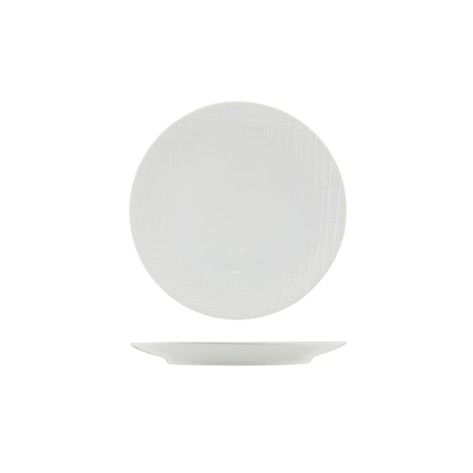 Incise Porcelain Lavara Coupe Plate 23cm