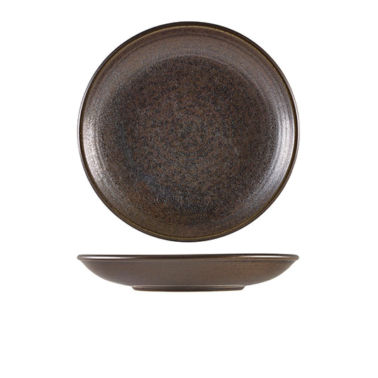 Terra Porcelain Black Deep Coupe Plate 25cm