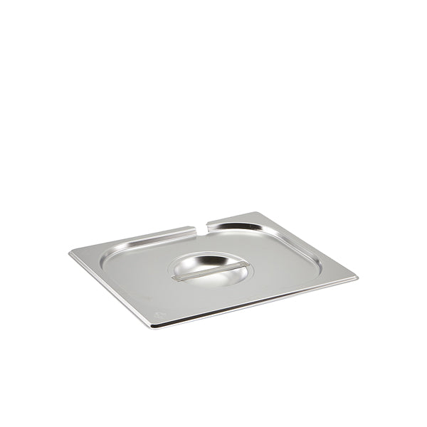 St/St Gastronorm Pan Notched Lid 1/2
