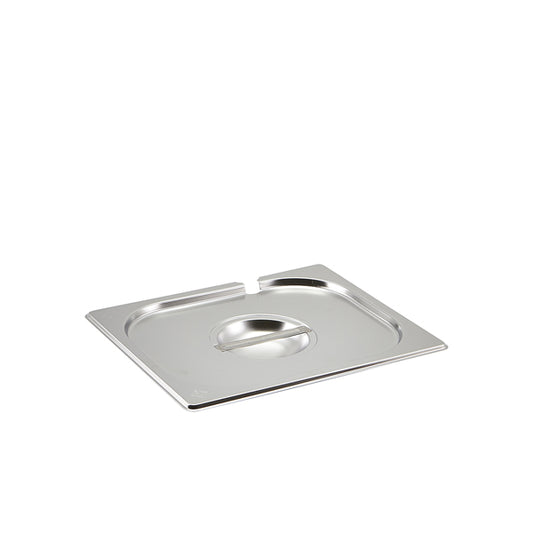 St/St Gastronorm Pan Notched Lid 1/2