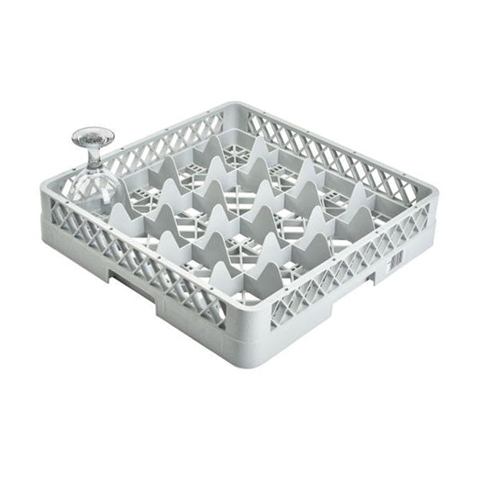 Genware 16 Comp Glass Rack With 1 Extender