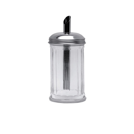 Sugar Pourer Clear Glass Base S/ St. Tube Top