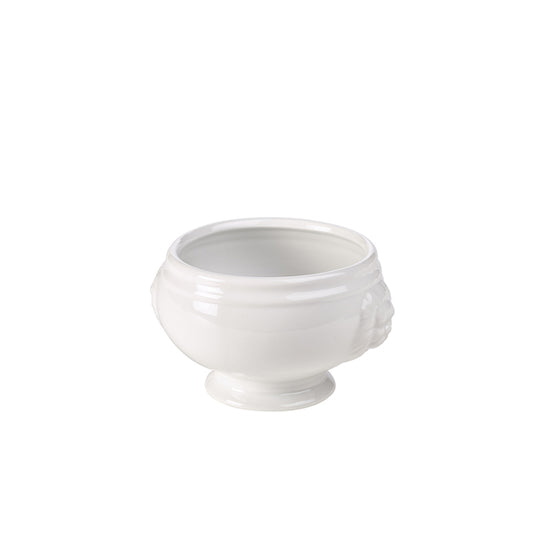 Genware Porcelain Lion Head Soup Bowl 40cl/ 14oz
