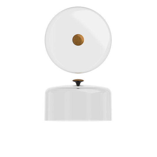 Clear PC Dome Lid With Copper Handle 26.5 x 16.2cm