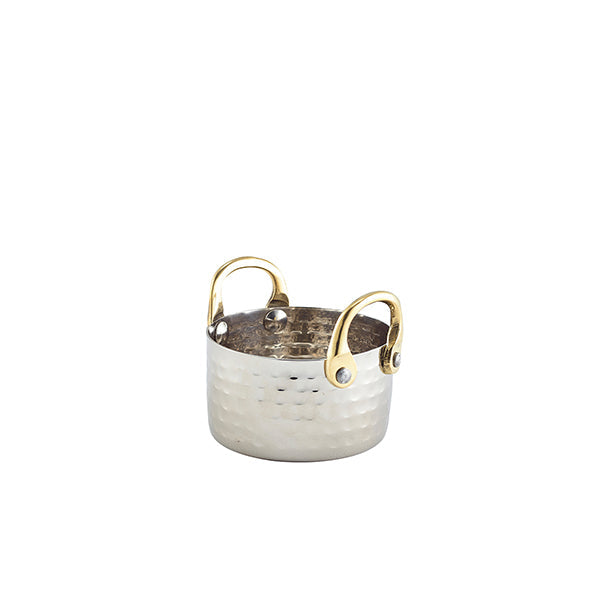 'Mini Hammered St/St Casserole Dish 9.2 x 5cm***Pack of 6***
