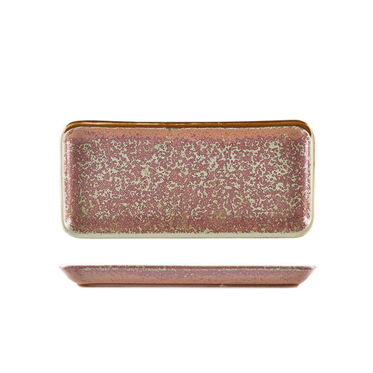Terra Porcelain Rose Narrow Rectangular Platter 27 x 12.5cm
