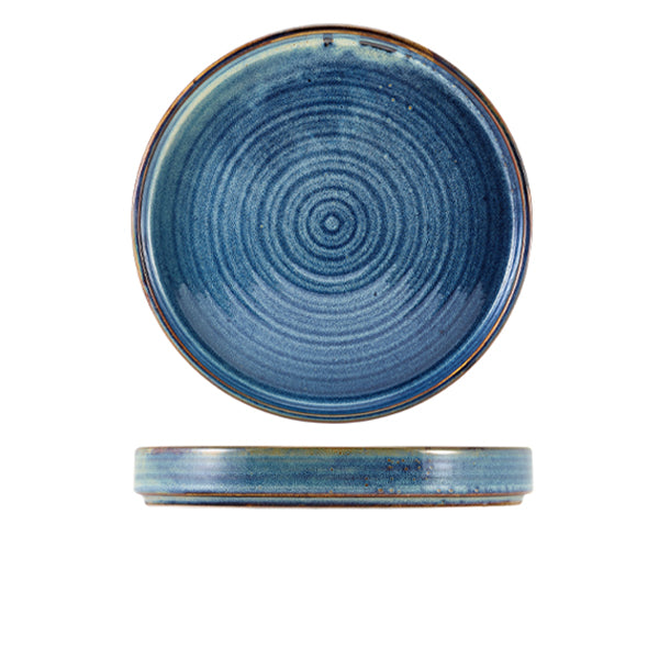 Terra Porcelain Aqua Blue Presentation Plate 26cm