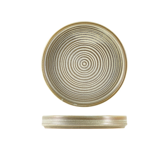 Terra Porcelain Matt Grey Presentation Plate 18cm
